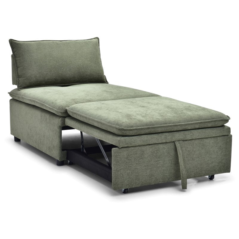 Rhodes Single Seat Sofa Bed - Olive