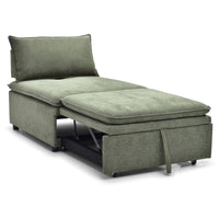 Rhodes Single Seat Sofa Bed - Olive