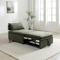 Rhodes Single Seat Sofa Bed - Olive