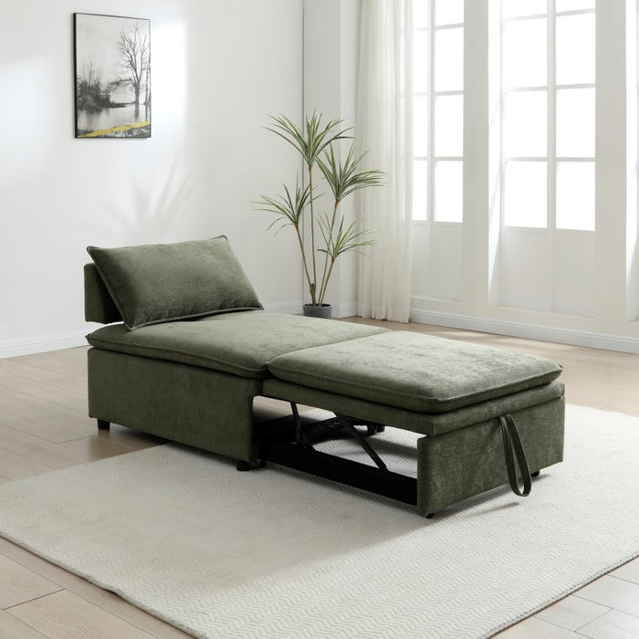Rhodes Single Seat Sofa Bed - Olive