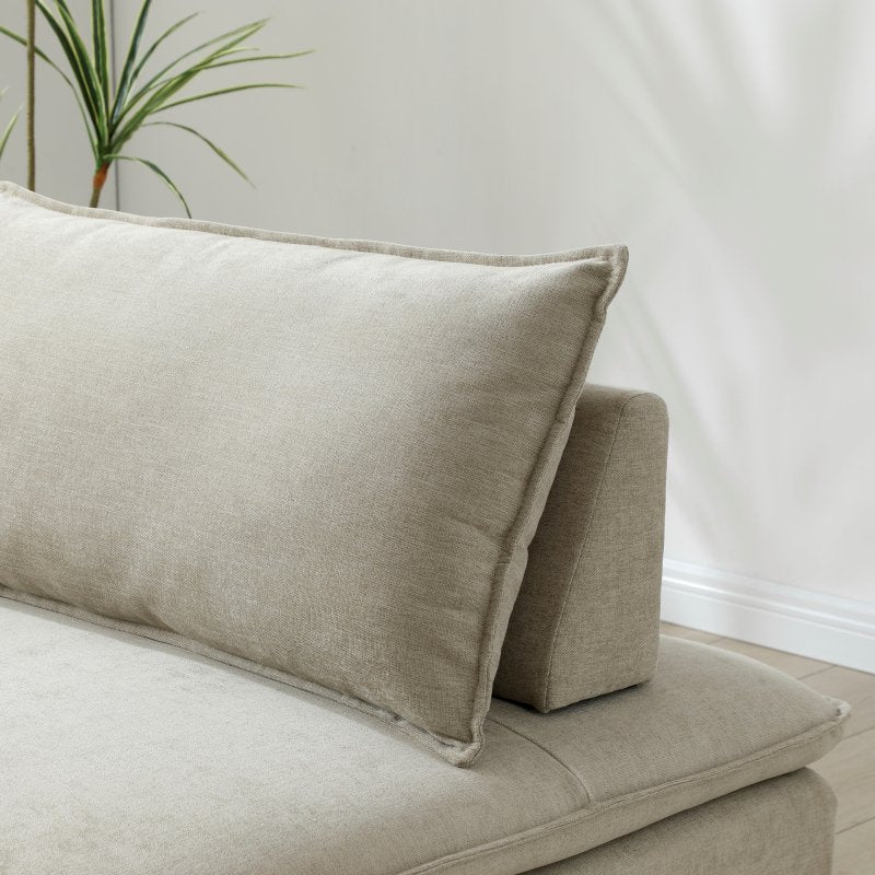 Rhodes Single Seat Sofa Bed - Taupe