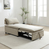 Rhodes Single Seat Sofa Bed - Taupe