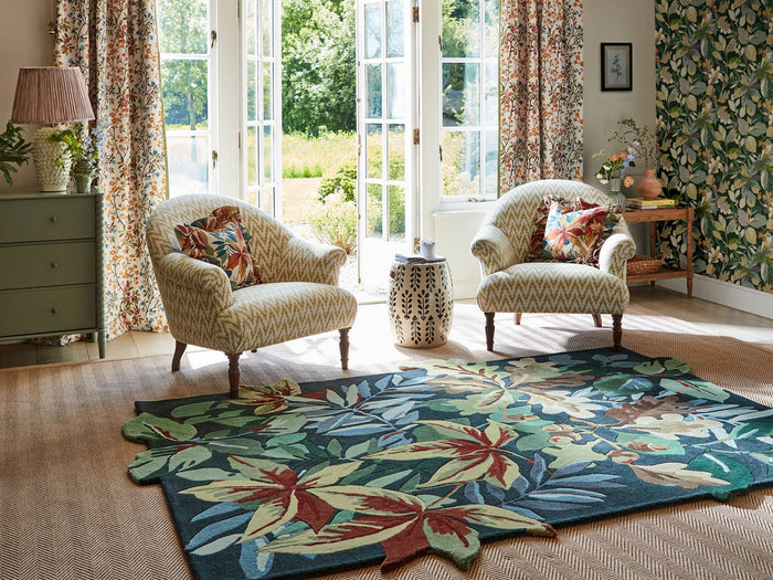 Sanderson Rugs - Robin's Wood Forest Green