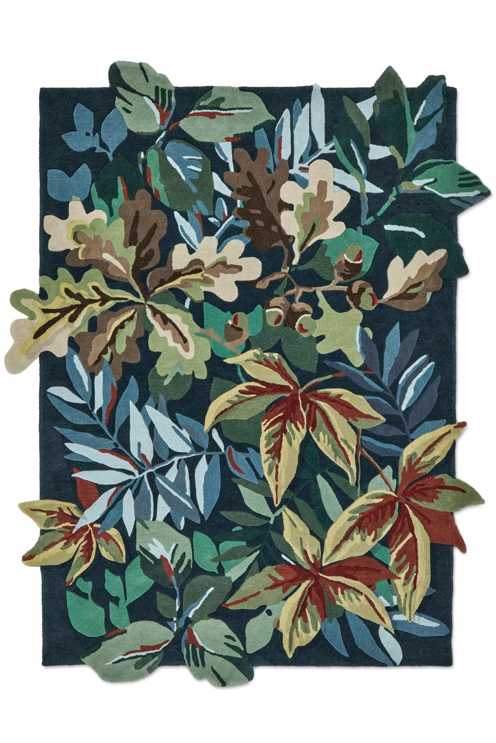 Sanderson Rugs - Robin's Wood Forest Green