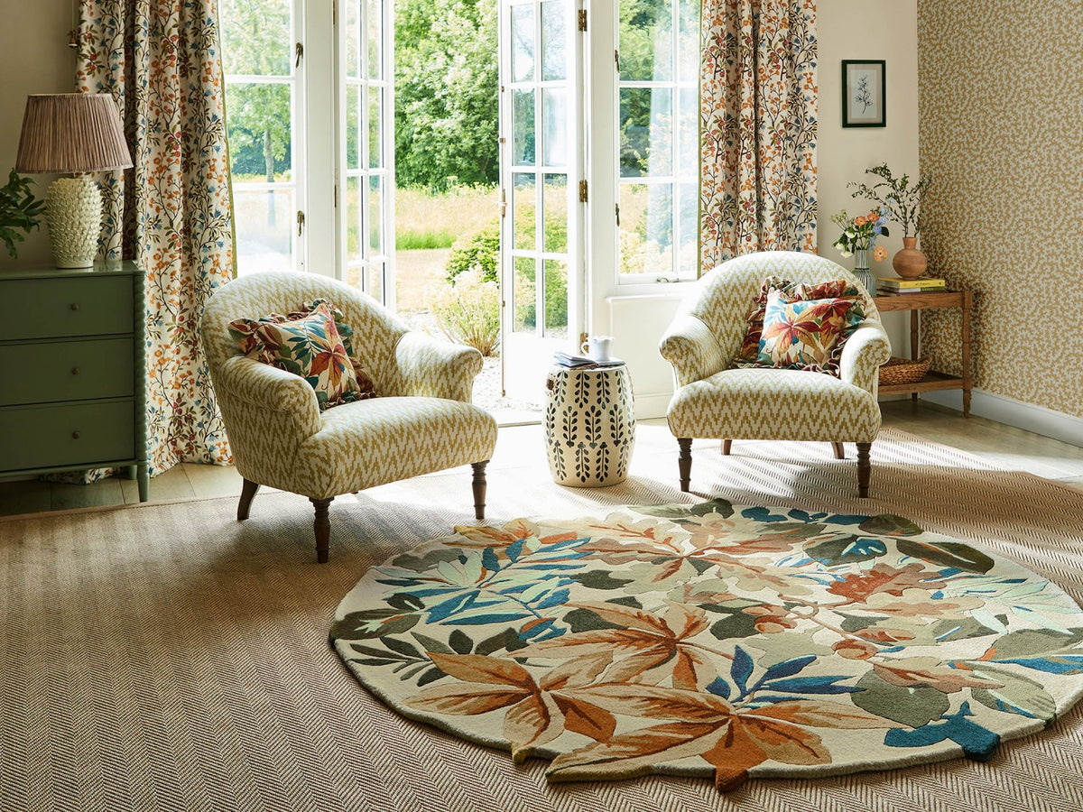 Sanderson Rugs - Robin's Wood Russet Brown