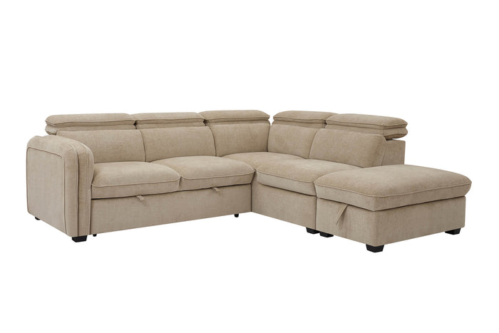 Roscoe Corner Sofa Bed - Oatmeal