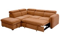 Roscoe Corner Sofa Bed - Rust