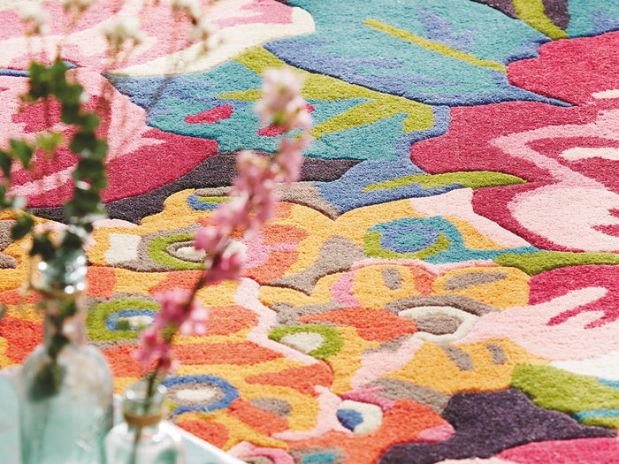 Sanderson Rugs - Rose & Peony Cerise