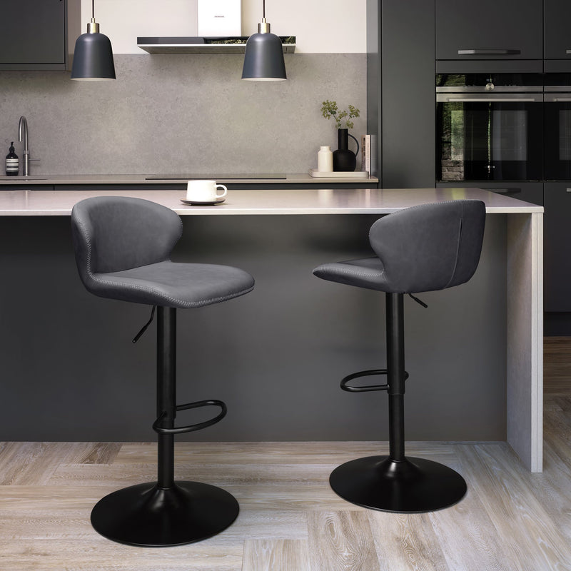 Rosso Gas Lift Swivel Barstool - Various