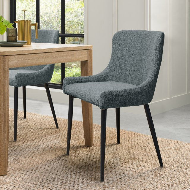 Rubens Upholstered Dining Chairs - Various Colours