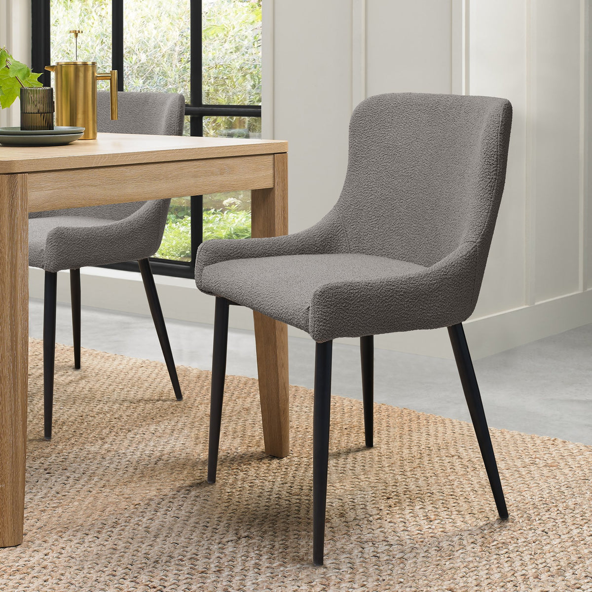 Rubens Upholstered Dining Chairs - Various Colours
