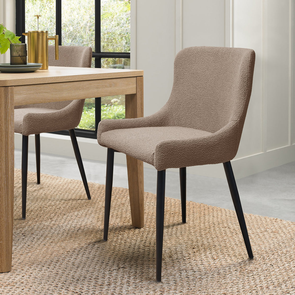 Rubens Upholstered Dining Chairs - Various Colours