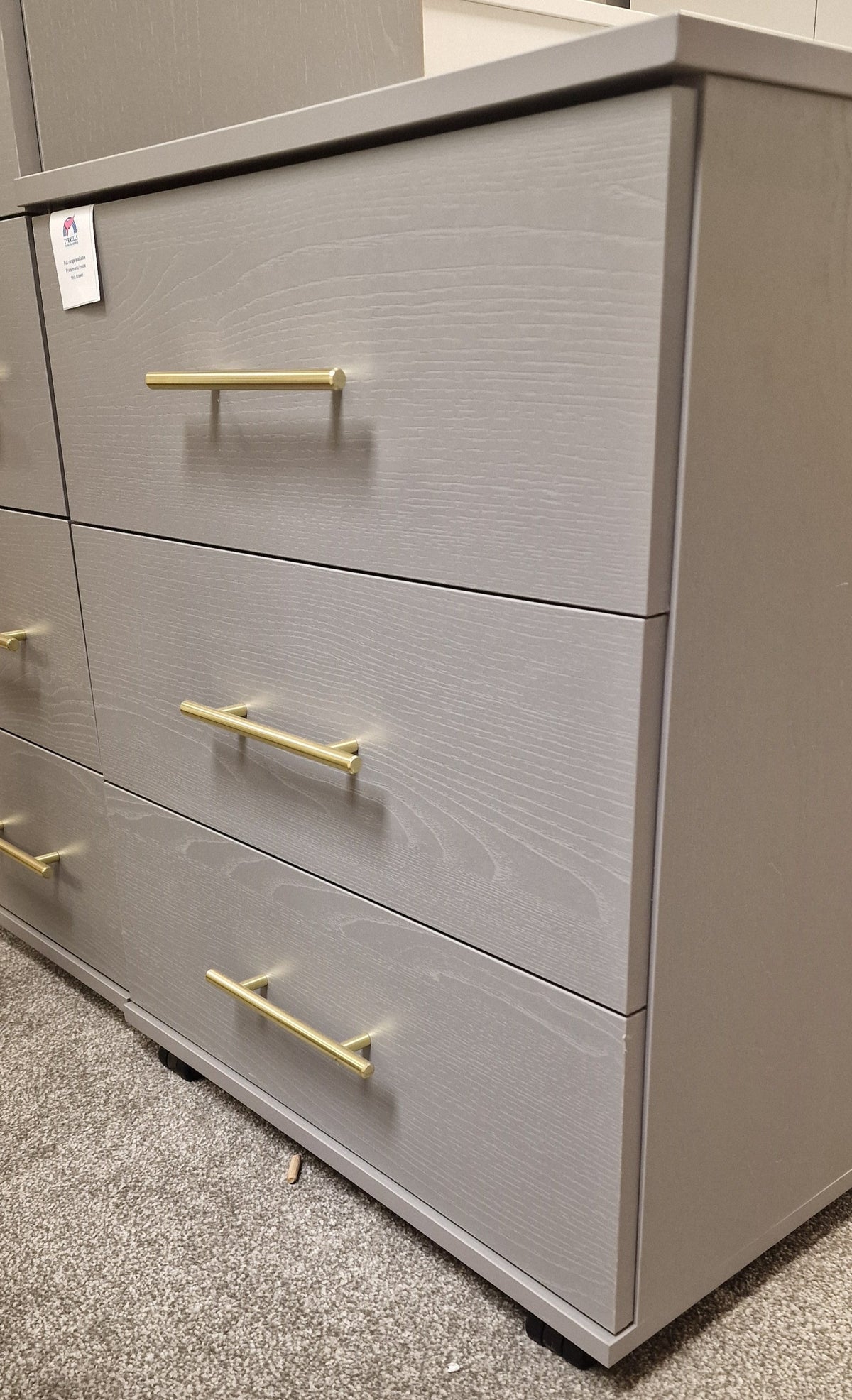 *CLEARANCE* Heart 3 Drawer Midi Chest - Slate