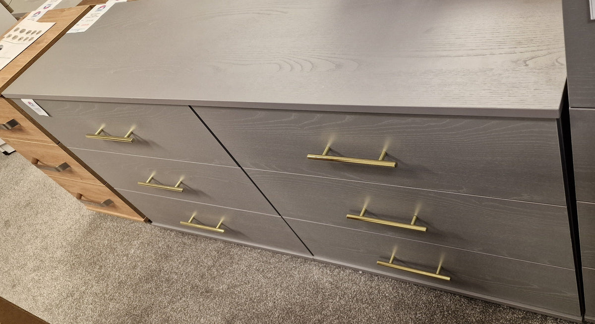 *CLEARANCE* Heart 6 Drawer Multi Chest - Slate