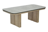 Stonesby Occasional Tables - Pudalas Grey Sintered Stone/Smooth Wood