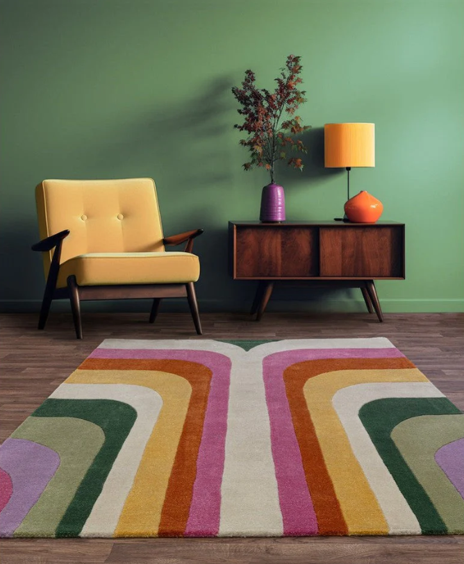 Romy Retro Rug Collection - Various Colours