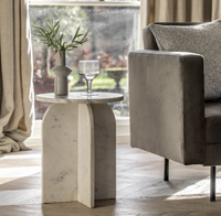 Amalfi Side Table - White