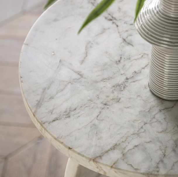 Amalfi Side Table - White
