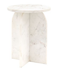 Amalfi Side Table - White