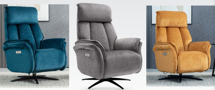 Evoque Swivel Electric Chair - Various Colours