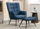 Katelyn Accent Chair and Footstool Collection - Various Colours
