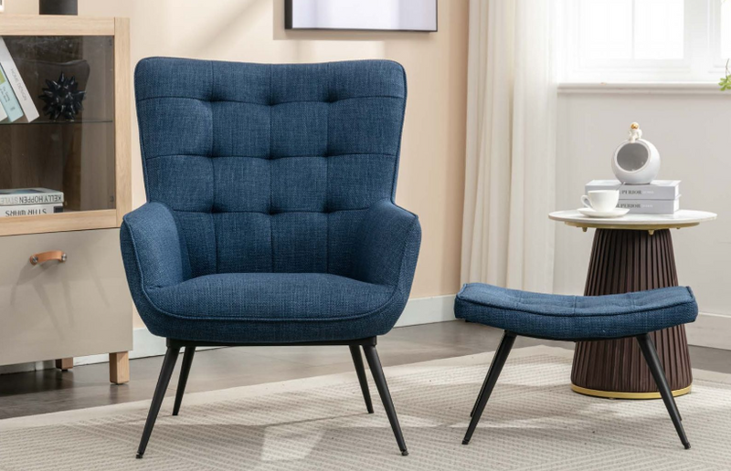 Katelyn Accent Chair and Footstool Collection - Various Colours