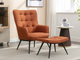 Katelyn Accent Chair and Footstool Collection - Various Colours