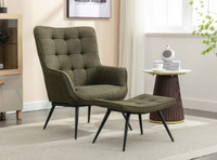 Katelyn Accent Chair and Footstool Collection - Various Colours
