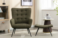 Katelyn Accent Chair and Footstool Collection - Various Colours