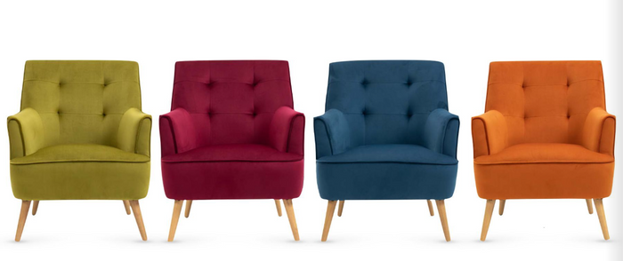 Tara Accent Chair Collection - Various Colours