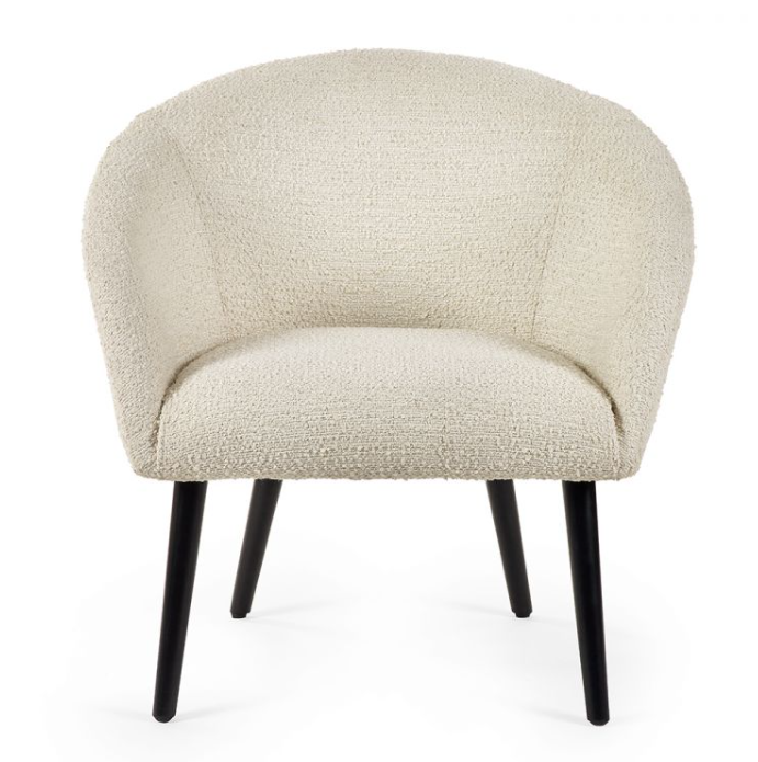 Amari Ivory Boucle Accent Chair