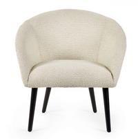 Amari Ivory Boucle Accent Chair