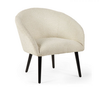 Amari Ivory Boucle Accent Chair