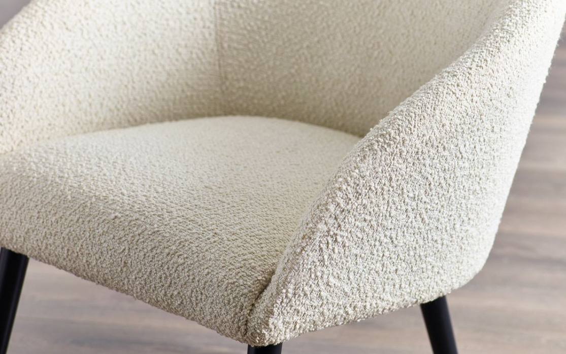 Amari Ivory Boucle Accent Chair
