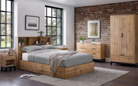 Bali Ottoman Storage Beds - Light Oak