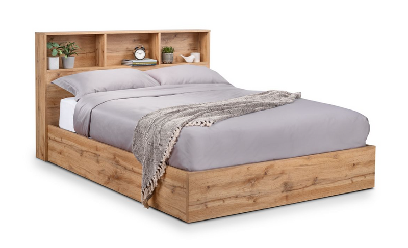 Bali Ottoman Storage Beds - Light Oak