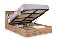 Bali Ottoman Storage Beds - Light Oak