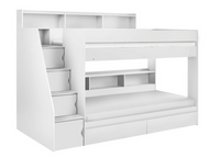 Camelot White Staircase Bunk Bed