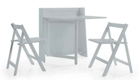 Helsinki Folding Dining Set - Light Grey