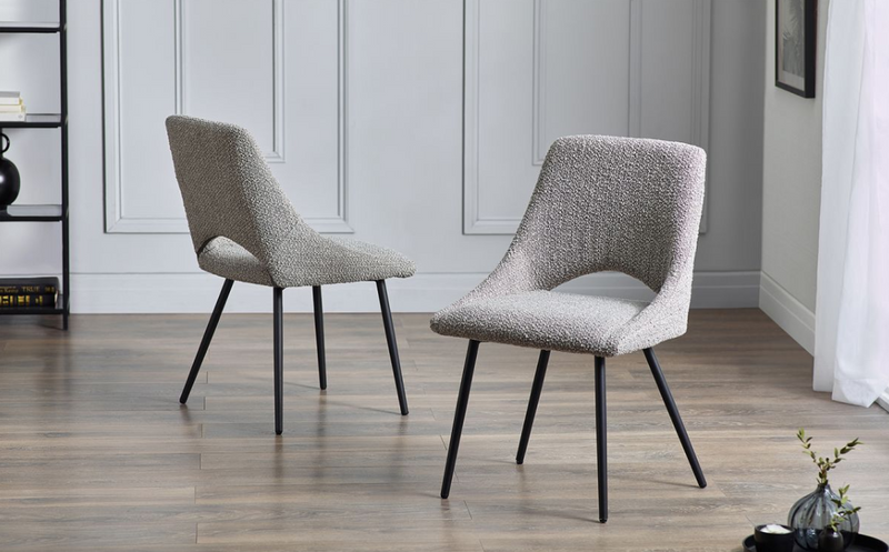 Iris Boucle Dining Chairs - Various Colours Available