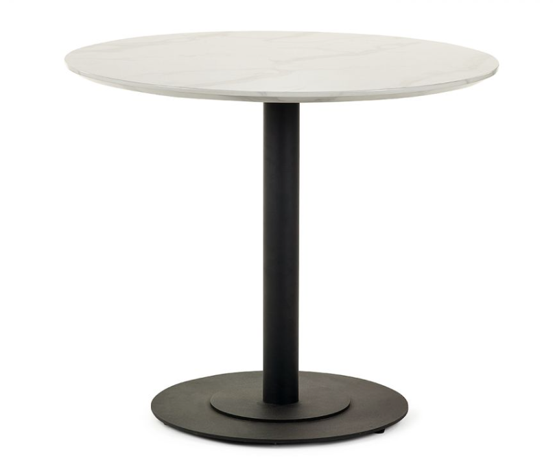 Luca Round Dining Table - White