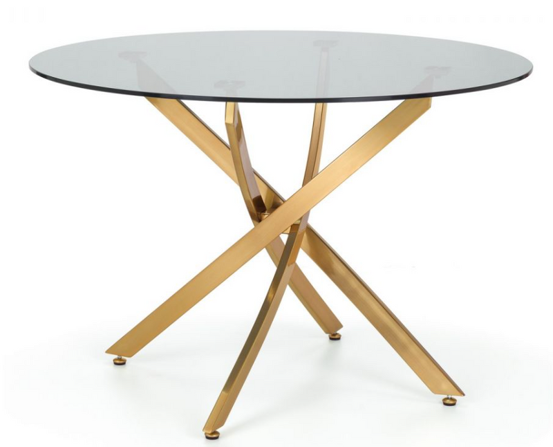 Montero Dining Table - Glass/Gold