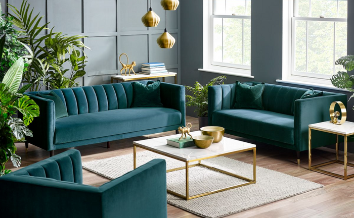 Salma Upholstery Collection - Teal