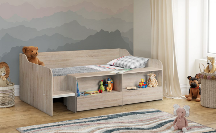 Stella Low Sleeper - Sonoma Oak