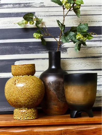 Arlo Ombre Wooden Vase Collection