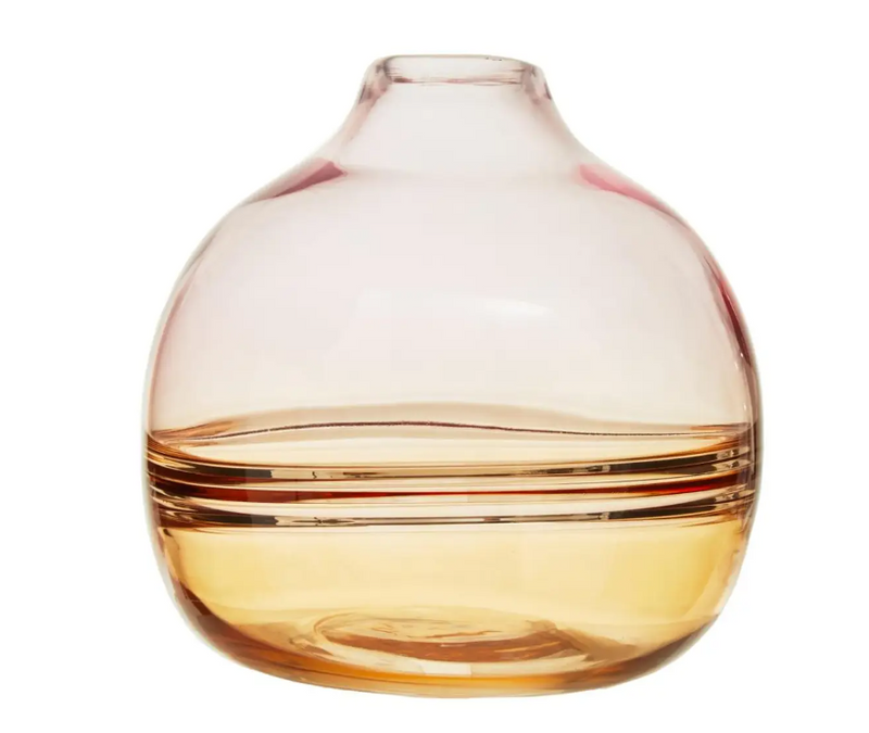 Optik Vase Collection - Pink/Yellow