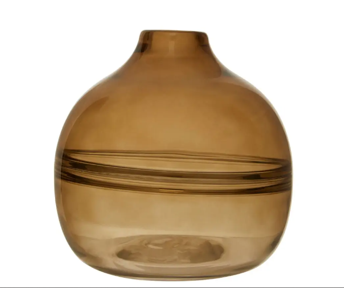 Optik Vase Collection - Brown Smoked