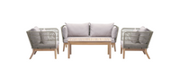 Cataldo Outdoor Lounge Set - Natural