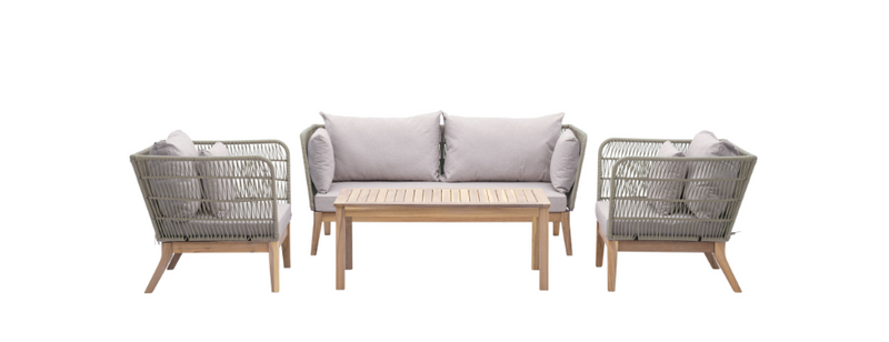 Cataldo Outdoor Lounge Set - Natural