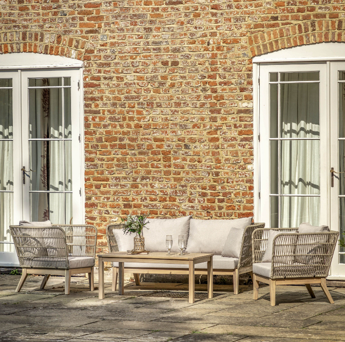Cataldo Outdoor Lounge Set - Natural